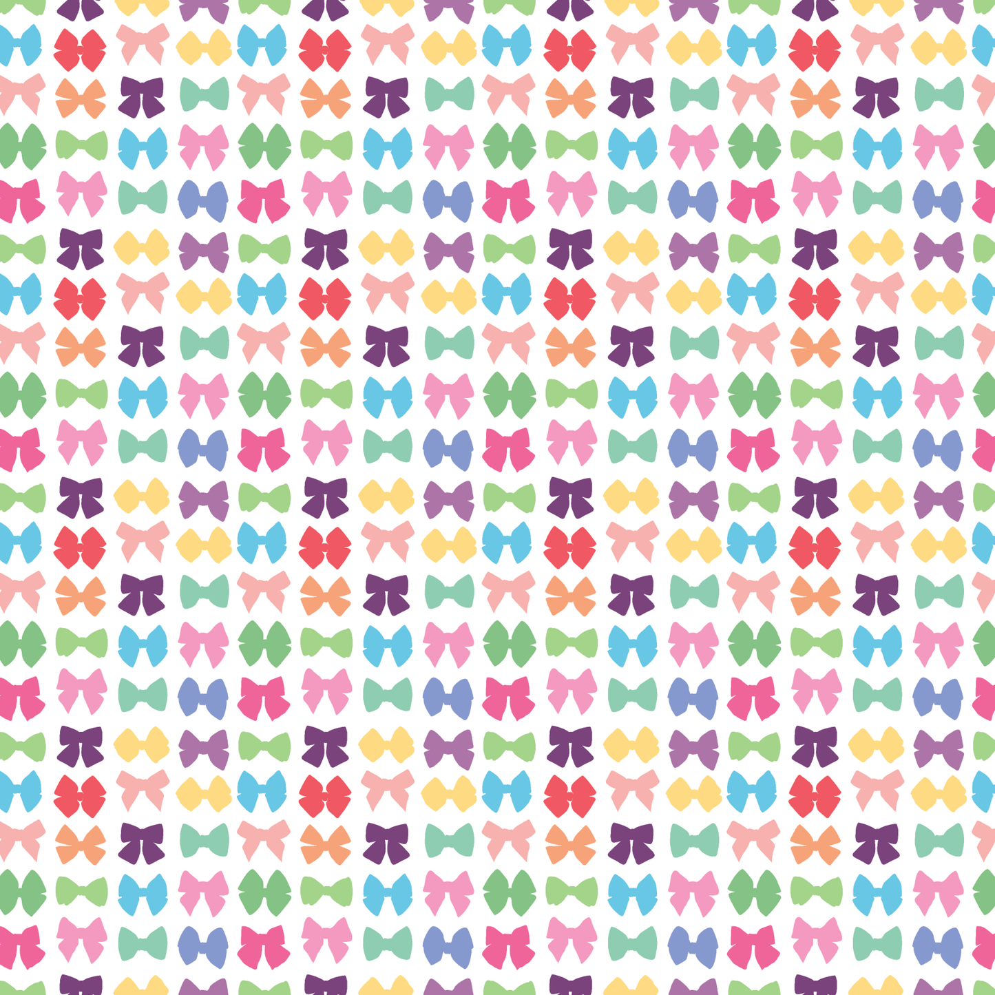 Itty Bitty Rainbow Bows Pattern Acrylic Sheets - CMB Pattern Acrylic