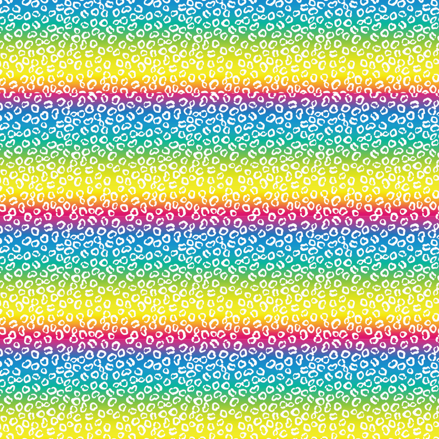 Itty Bitty Rainbow Bright Pattern Acrylic Sheets - CMB Pattern Acrylic