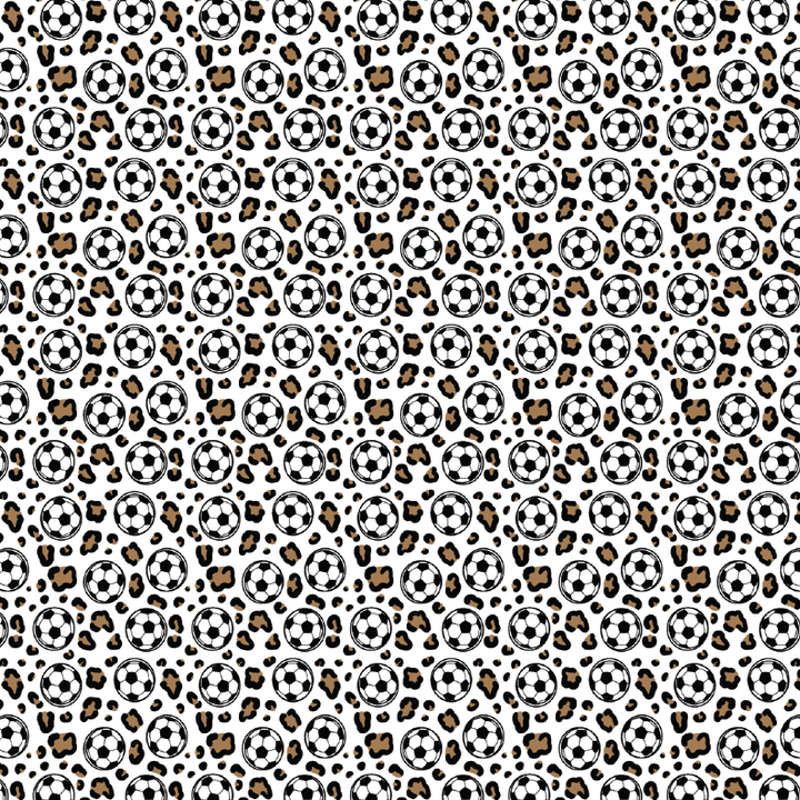 Itty Bitty Soccer Leopard Pattern Acrylic Sheets - CMB Pattern Acrylic