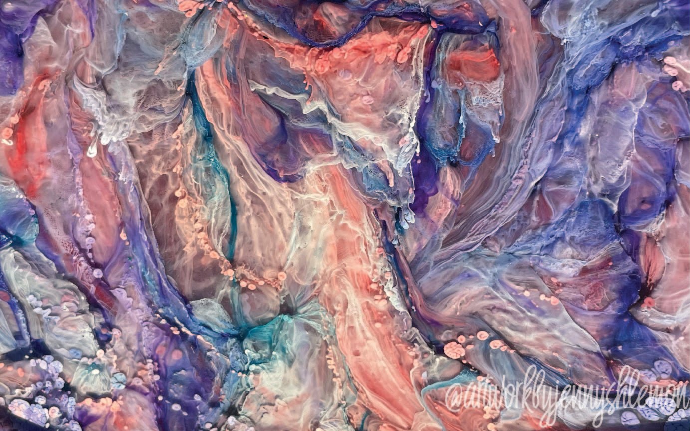 Jenny Shlemon Alcohol Ink Pattern Sheet - CMB Pattern Acrylic