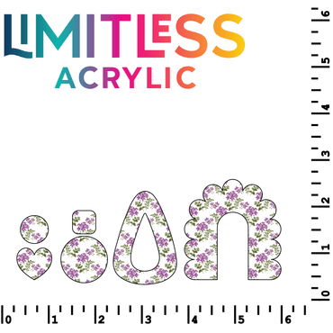 Lavender Floral Pattern Acrylic Sheets - CMB Pattern Acrylic