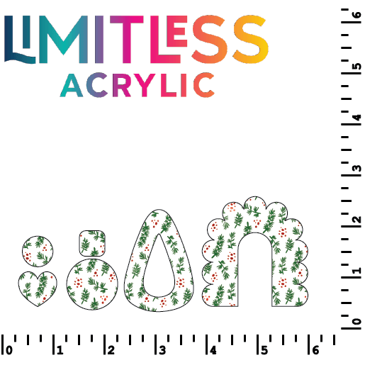 Mistletoe Pattern Acrylic Sheet - CMB Pattern Acrylic