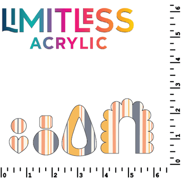 Mustard Stripes Pattern Acrylic Sheets - CMB Pattern Acrylic