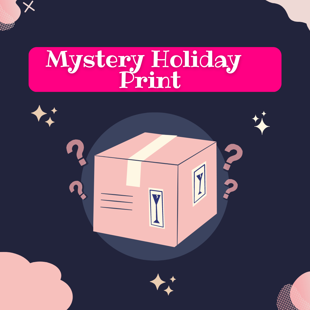 Mystery Holiday Print 12" X 9" -