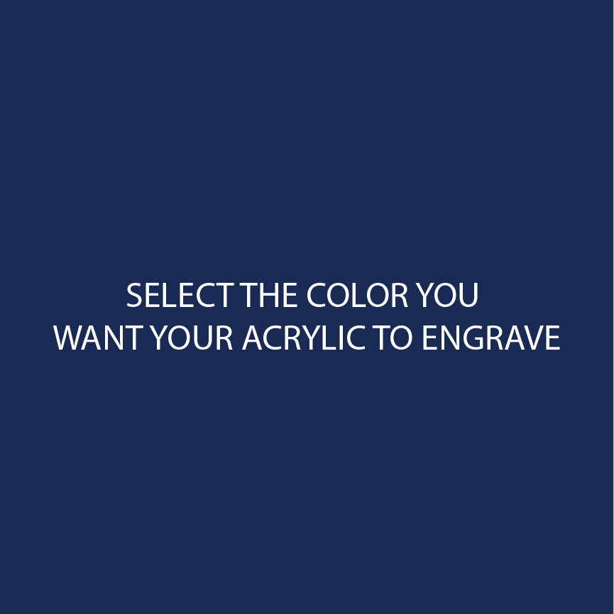 Navy Two Tone Acrylic Sheets | SELECT YOUR ENGRAVE COLOR - CMB Two Tone