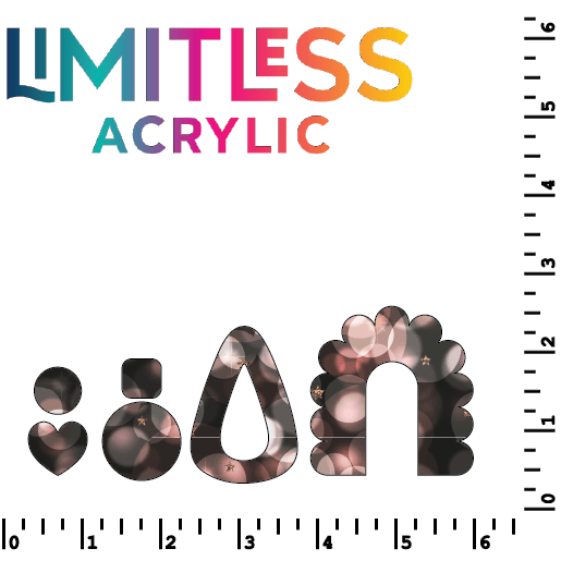 New Year's Bokeh Pattern Acrylic Sheets - CMB Pattern Acrylic