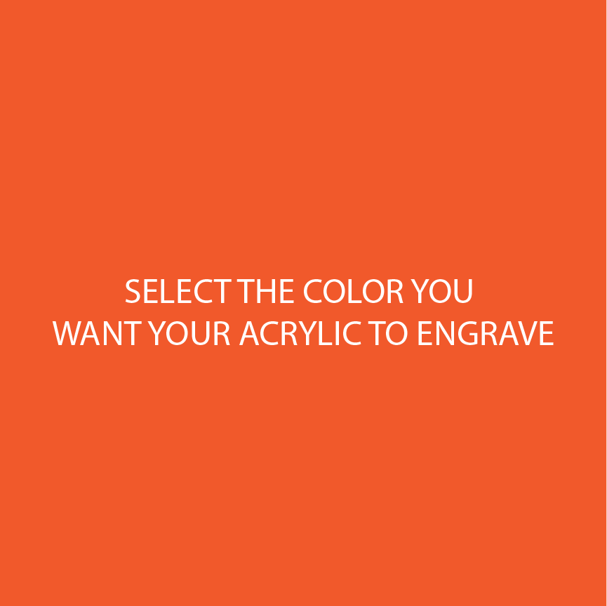 Orange Two Tone Acrylic Sheets | SELECT YOUR ENGRAVE COLOR - CMB Two Tone