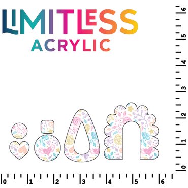 Pastel Floral Doodles Pattern Acrylic Sheets - CMB Pattern Acrylic