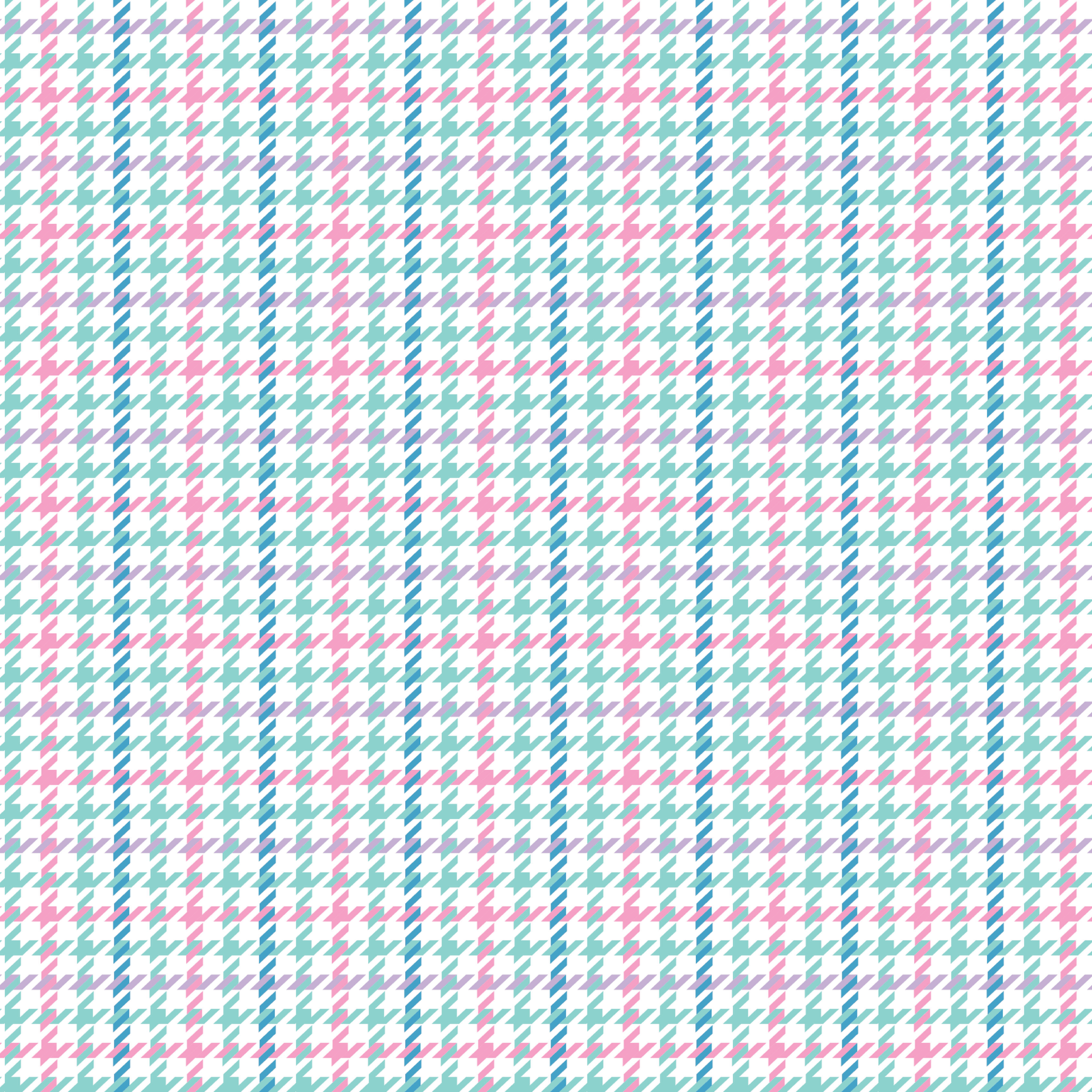 Pastel Houndstooth Pattern Acrylic Sheets - CMB Pattern Acrylic