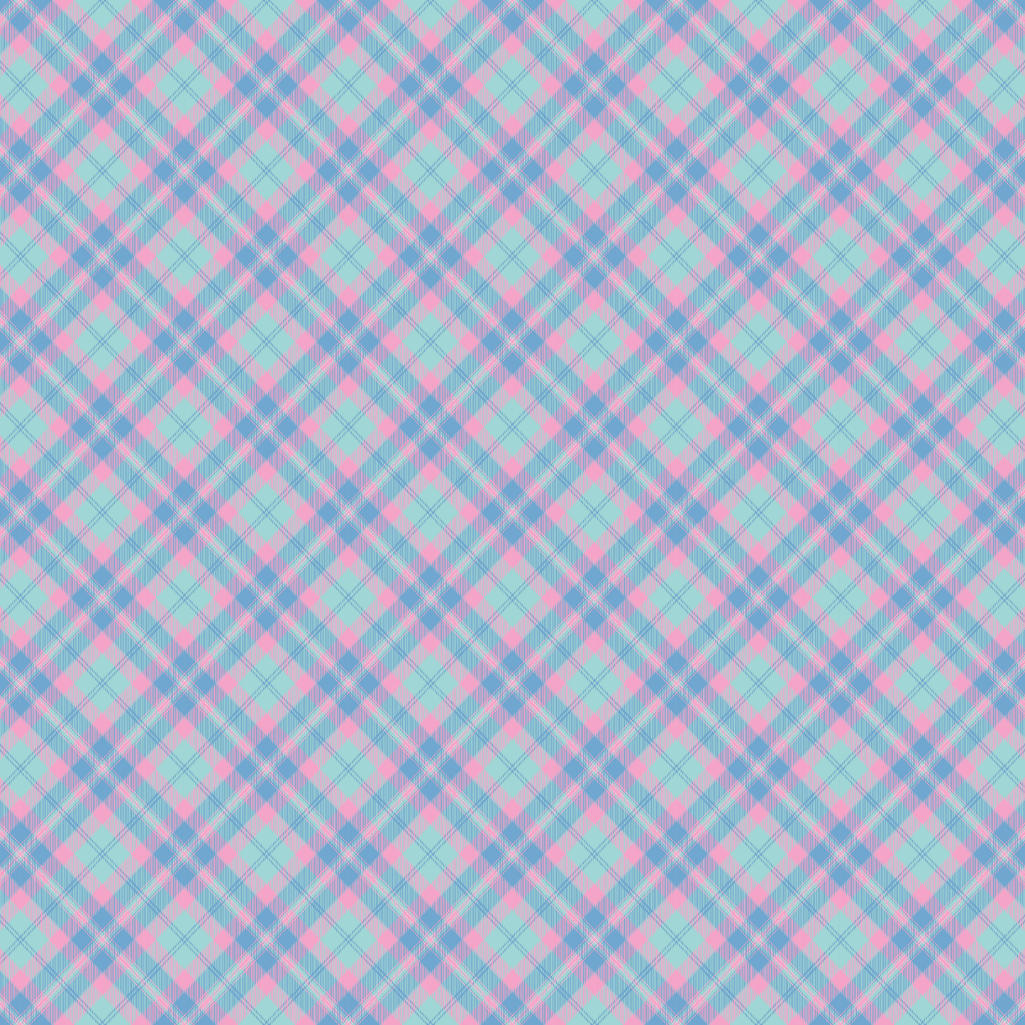 Pastel Plaid Gingham Pattern Acrylic Sheets - CMB Pattern Acrylic