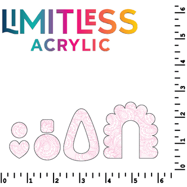 Pink Lace 2 Pattern Acrylic Sheets - CMB Pattern Acrylic