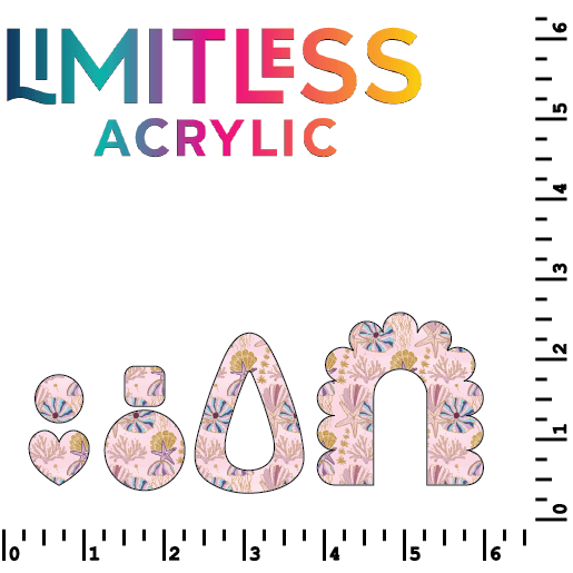 Pink Seashells Pattern Acrylic Sheets - CMB Pattern Acrylic