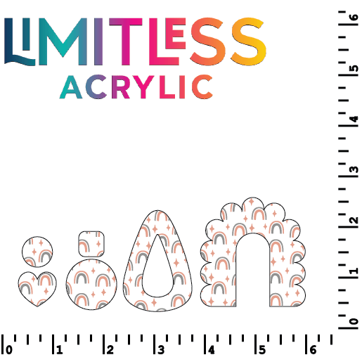 Rainbow Print Pattern Acrylic Sheets - CMB Pattern Acrylic