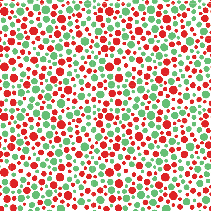 Red & Green Polka Dots Pattern Acrylic Sheet - CMB Pattern Acrylic