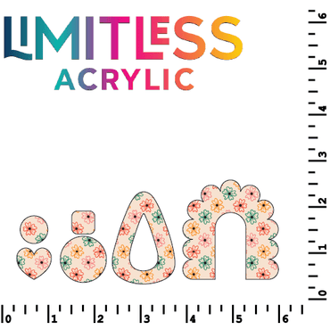 Retro Floral Pattern Acrylic Sheets - CMB Pattern Acrylic