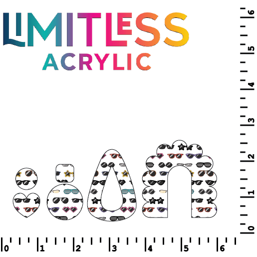 Sunglasses Pattern Acrylic Sheets - CMB Pattern Acrylic