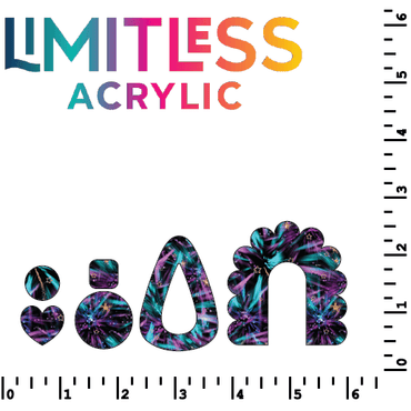 Techno Stars Pattern Acrylic Sheet - CMB Pattern Acrylic