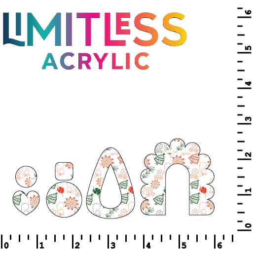 Traditional Christmas Pattern Acrylic Sheets - CMB Pattern Acrylic