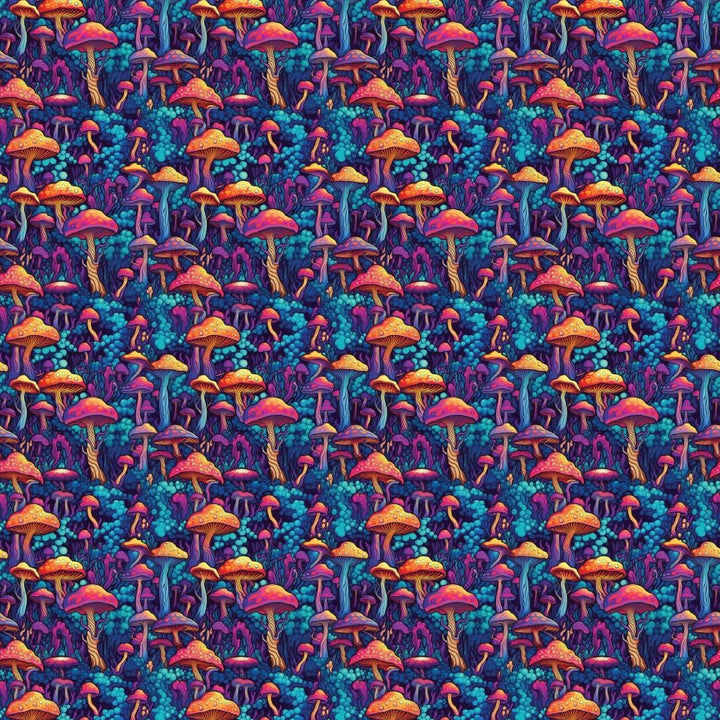 Trippy Mushroom Forest Pattern Acrylic Sheets - CMB Pattern Acrylic