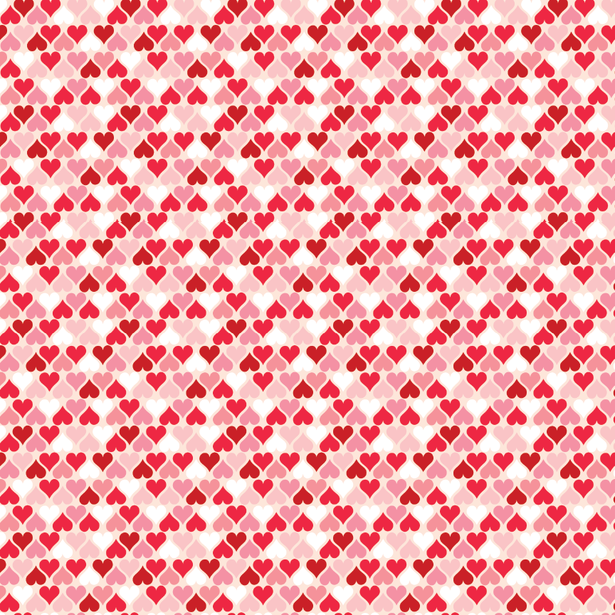 Valentine Hearts Pattern Acrylic Sheet