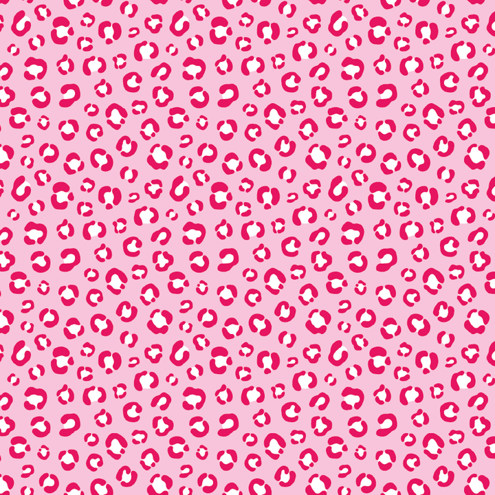 Valentines Leopard Pastel Pink & Red Pattern Acrylic Sheets - CMB Pattern Acrylic