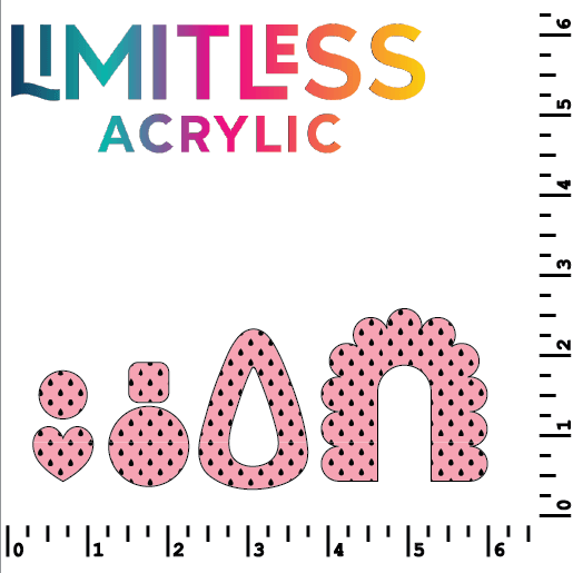 Watermelon Seeds Stripes Pattern Acrylic Sheets - CMB Pattern Acrylic