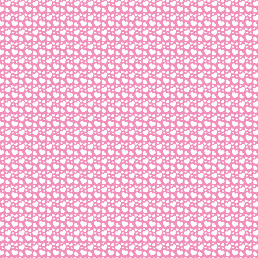White Hearts on Pink Pattern Acrylic Sheets - CMB Pattern Acrylic