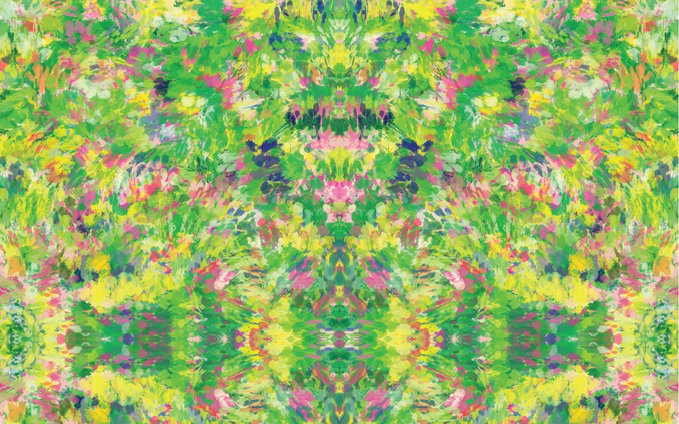 Yellow & Green Impressionist Pattern Acrylic Sheet - CMB Pattern Acrylic