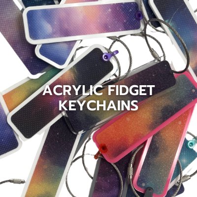 Acrylic Fidget Keychains - Custom Made Better