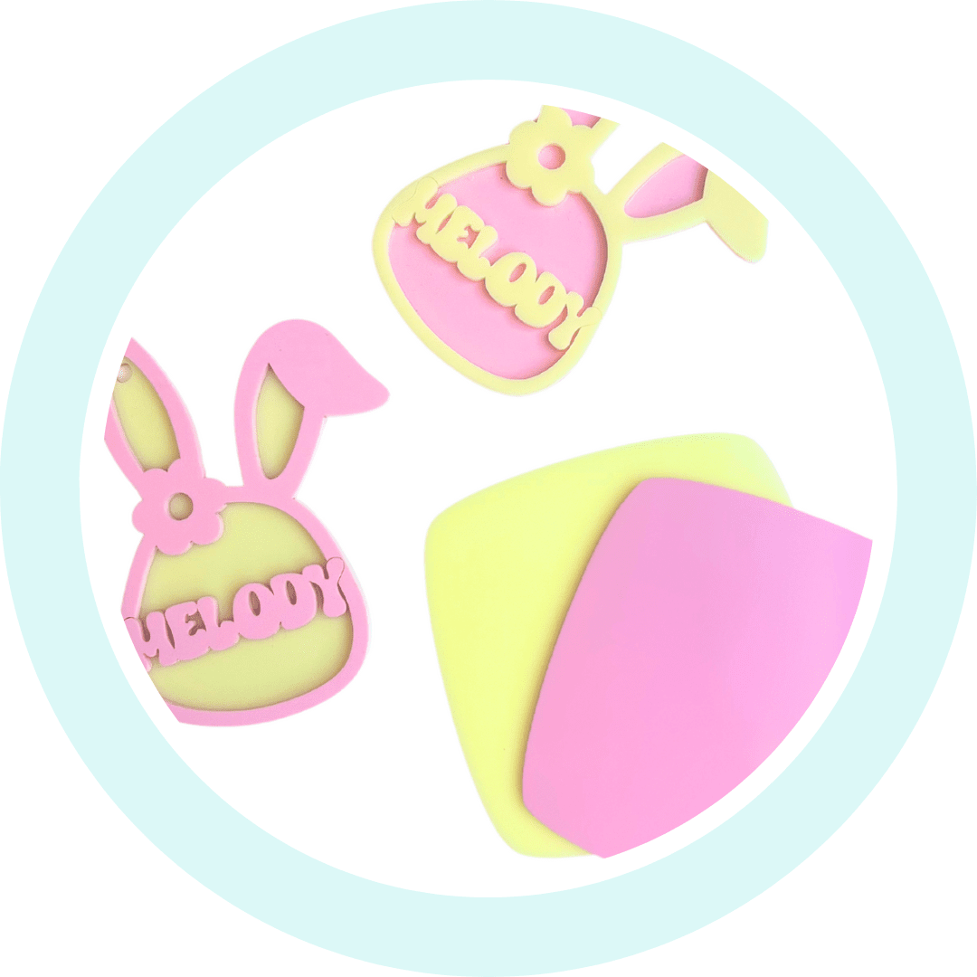 Cuttle Easter Bunny Tag - Custom Made Better