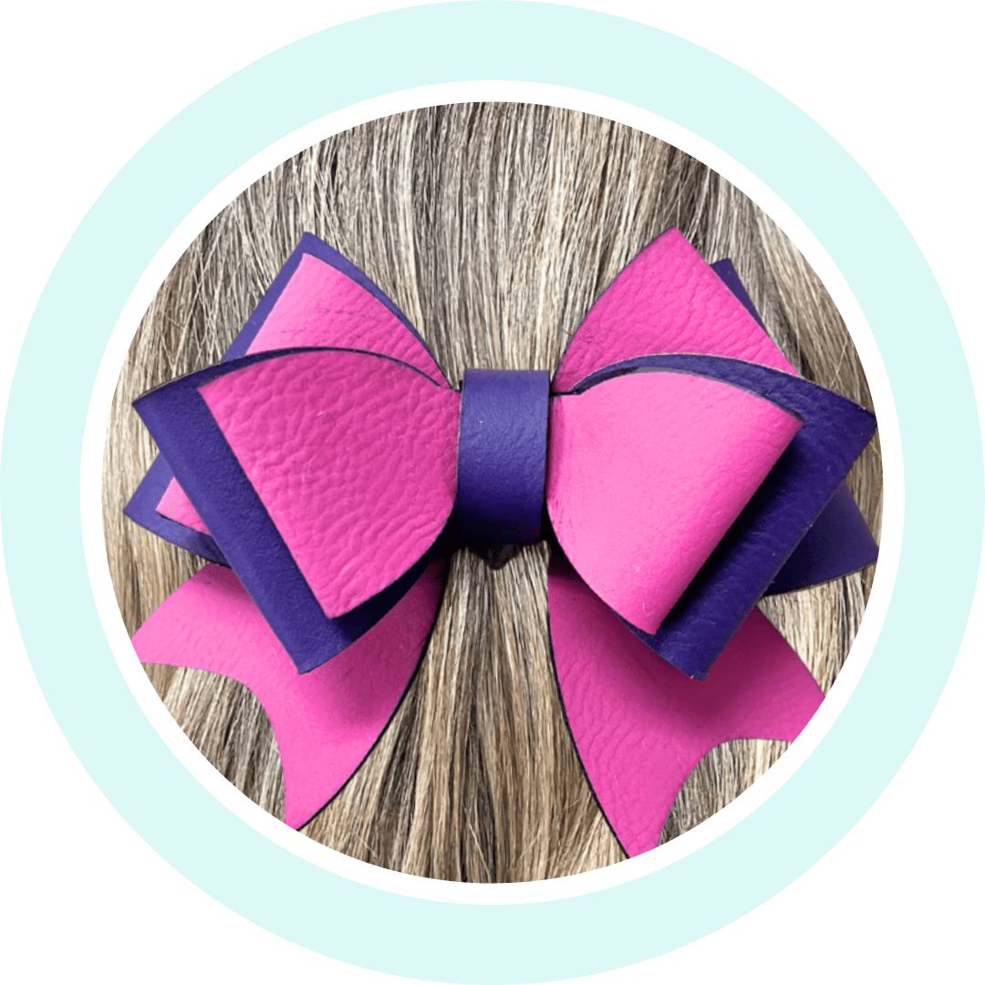 How to Make DIY Leatherette Bows with CMB Materials - Custom Made Better