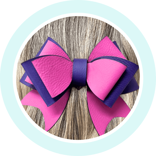 How to Make DIY Leatherette Bows with CMB Materials - Custom Made Better