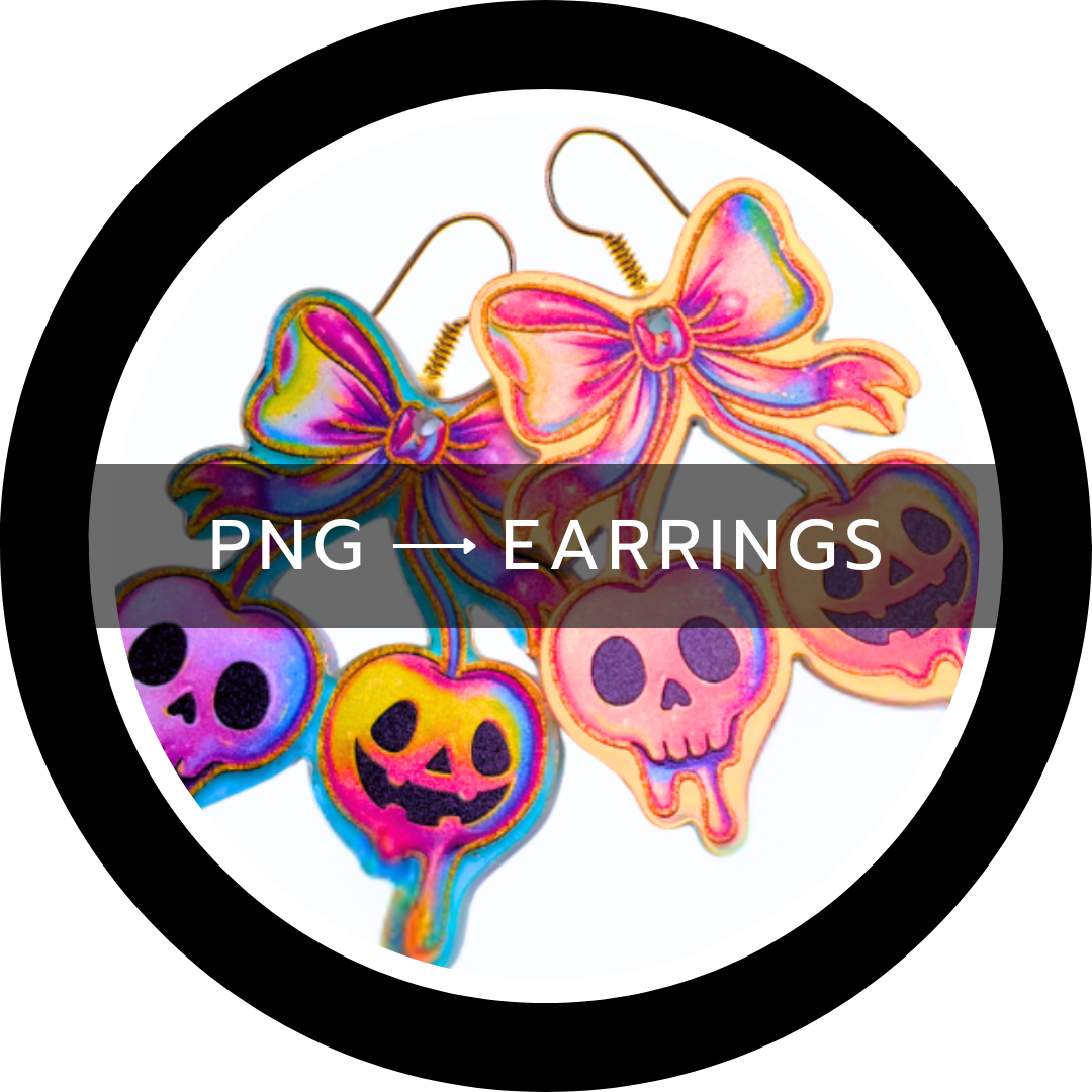 Turning a PNG into an earring for UV Printing & Laser Cutting - Custom Made Better