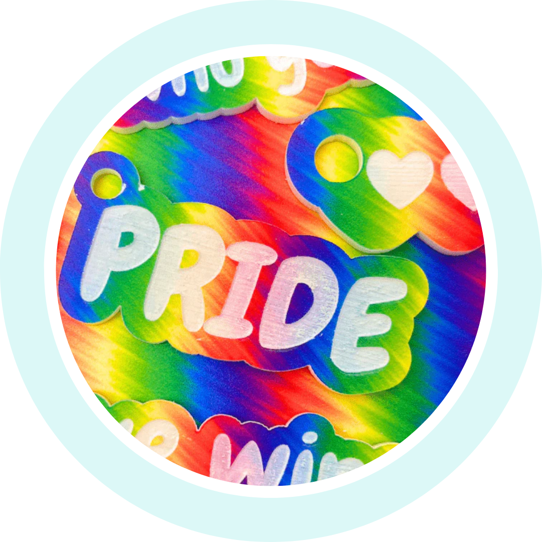 Using a Cuttle Template to Make Pride Keychains! - Custom Made Better