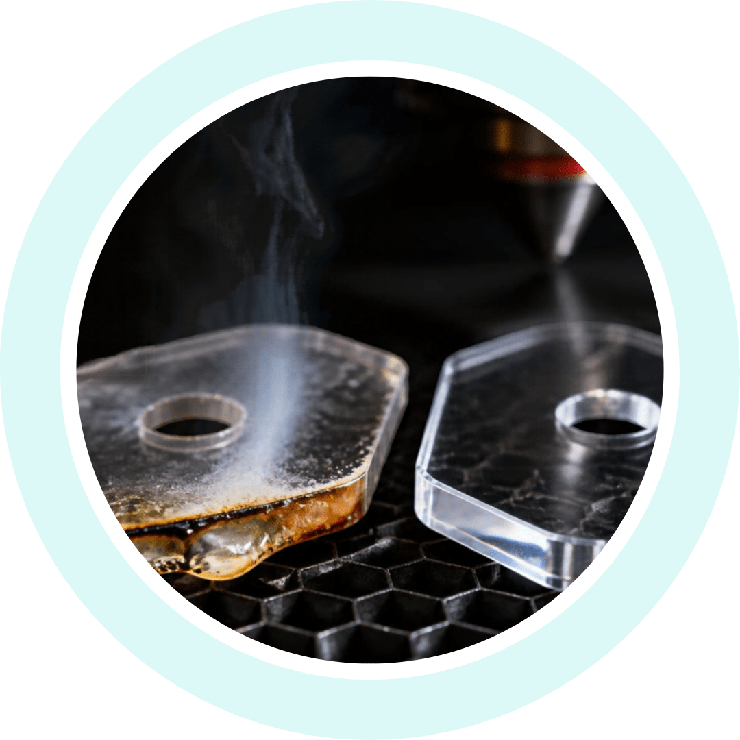 Why Your Acrylic Is Melting or Burning (And How to Fix It) - Custom Made Better