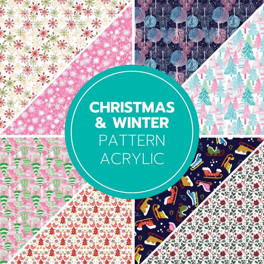 Christmas Patterned Acrylic - CMB Patterned Acrylic Sheets - Local Plastics Supplier & Wholesale Acrylic Sheets Distributor
