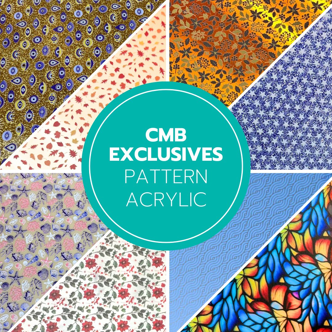 CMB Custom Printed Acrylic Exclusives - CMB Pattern Acrylic Sheets - Plastics Supplier & Wholesale Acrylic Sheets Distributor
