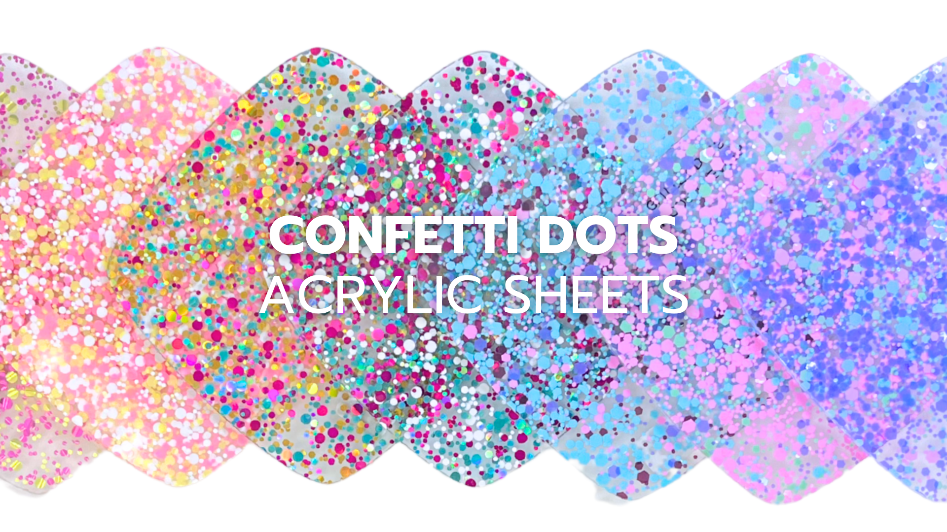 Glitter Dots Acrylic Sheets - Custom Made Better