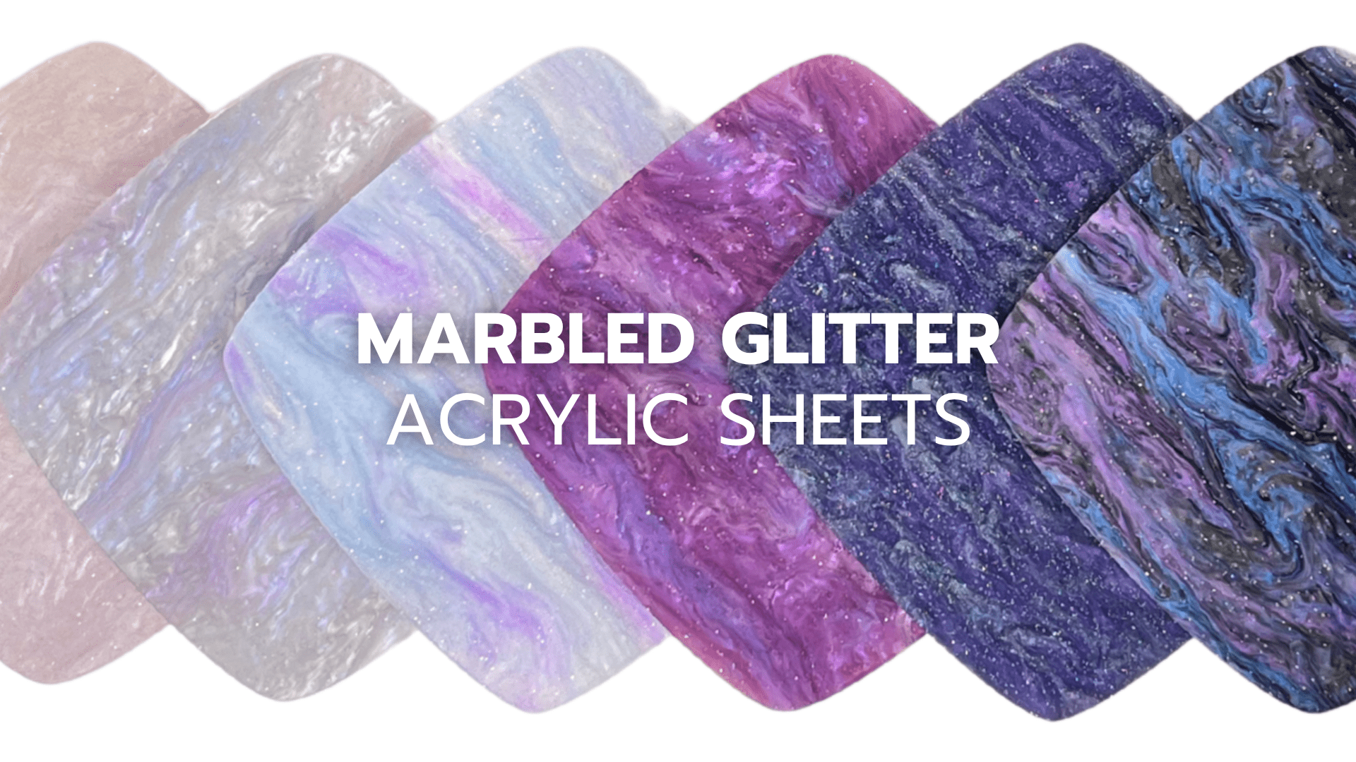 Marbled Glitter Acrylic Sheets - Custom Made Better