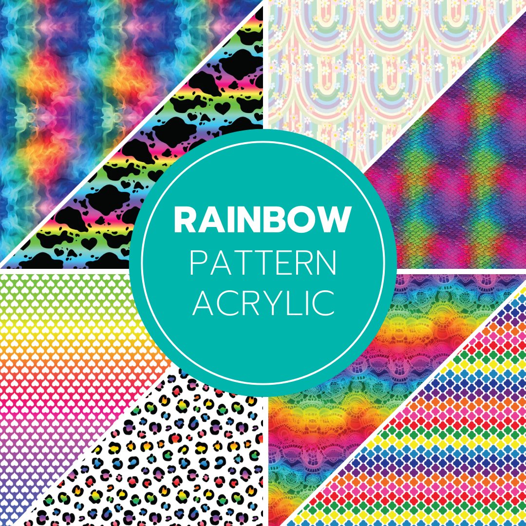 Rainbow Patterns Acrylic Sheets - CMB Pattern Acrylic Sheets - Local Plastics Supplier & Wholesale Acrylic Sheets Distributor