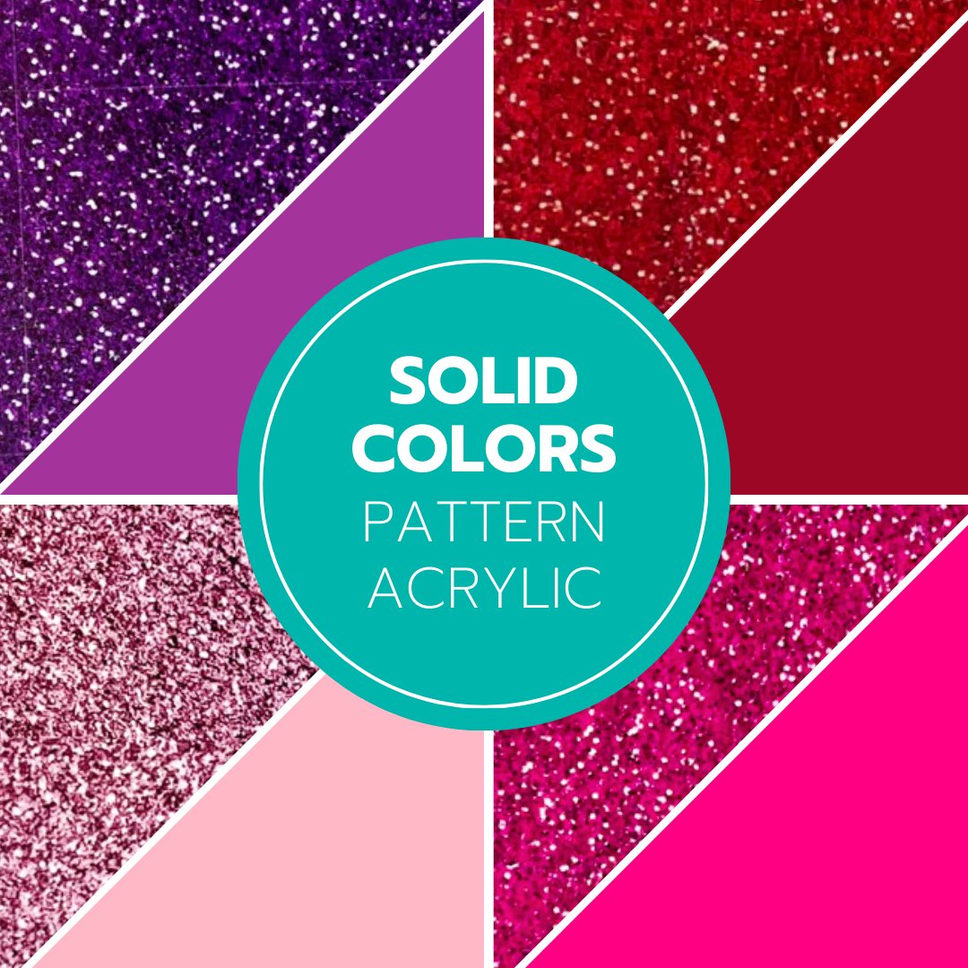Solid Colored Printed Acrylic - UV Printed Two Tone Acrylic Sheets - Custom Made Better