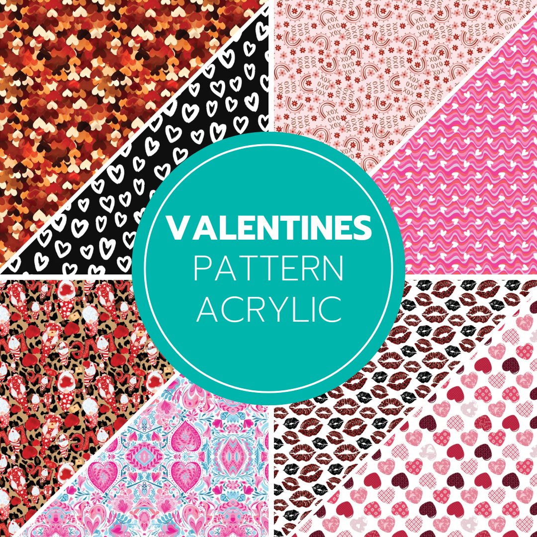 Valentines Day Pattern Acrylic Sheets - CMB Pattern Acrylic Sheets - Local Plastics & Wholesale Acrylic Sheets Distributor