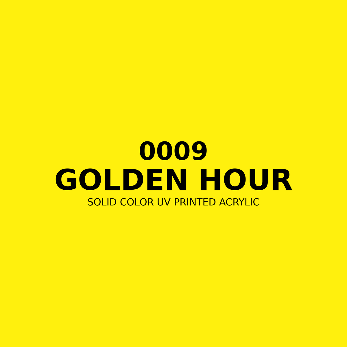 0009 | Golden Hour | Solid Color UV Printed Acrylic - Solid Color UV Printed Acrylic