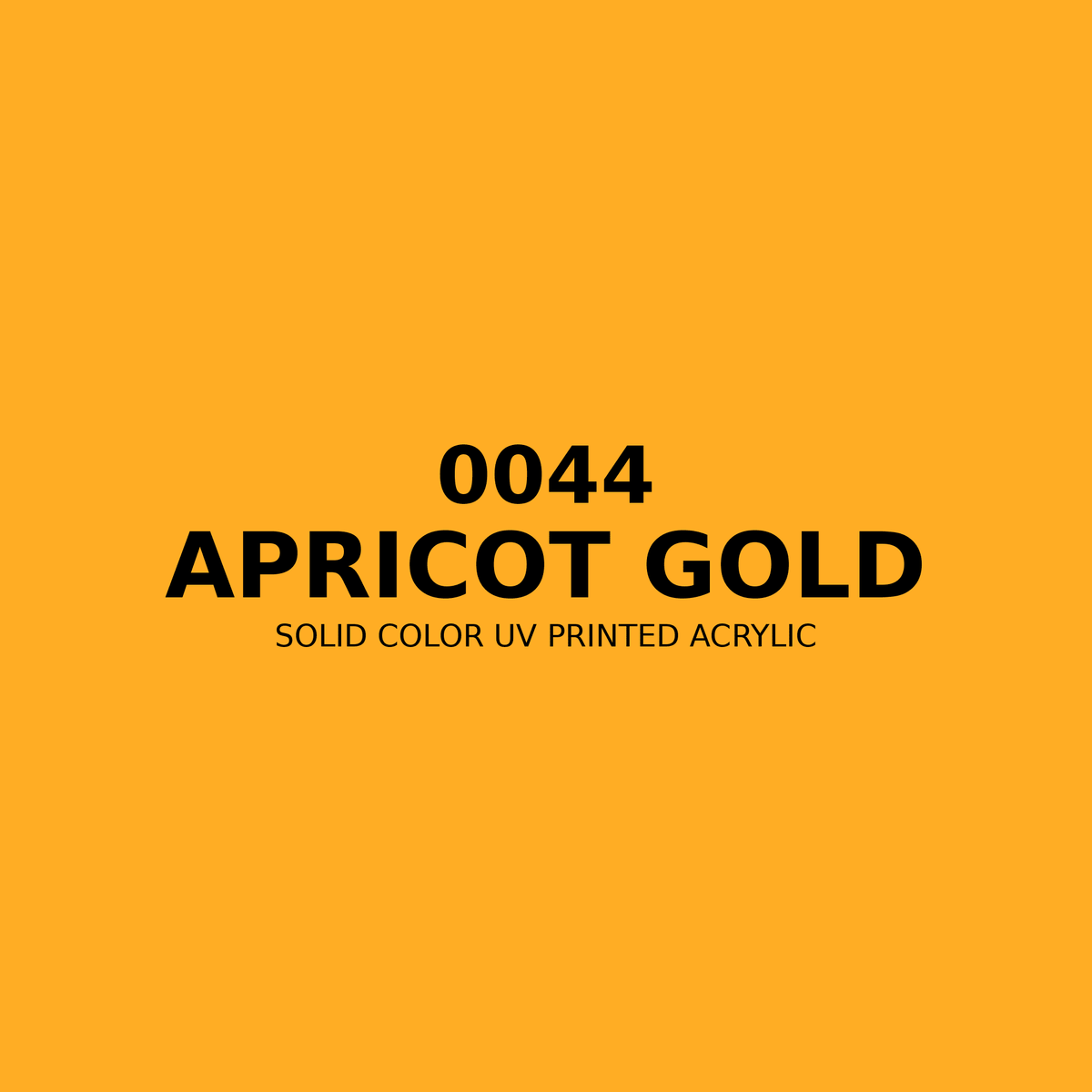 0044 | Apricot Gold | Solid Color UV Printed Acrylic - Solid Color UV Printed Acrylic