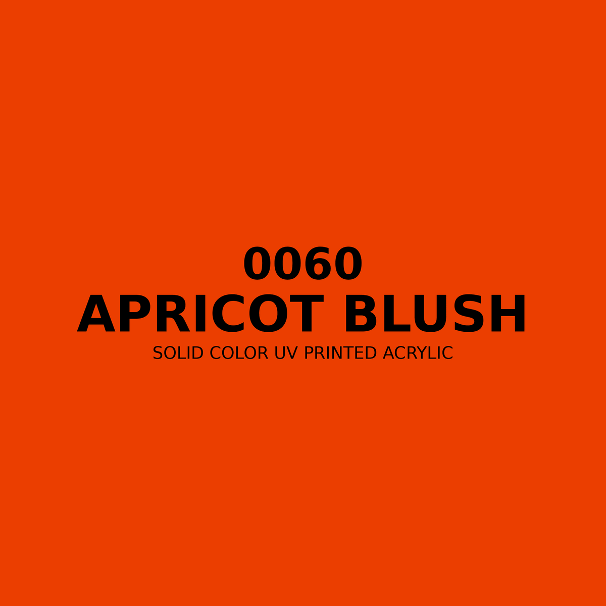 0060 | Apricot Blush | Solid Color UV Printed Acrylic - Solid Color UV Printed Acrylic