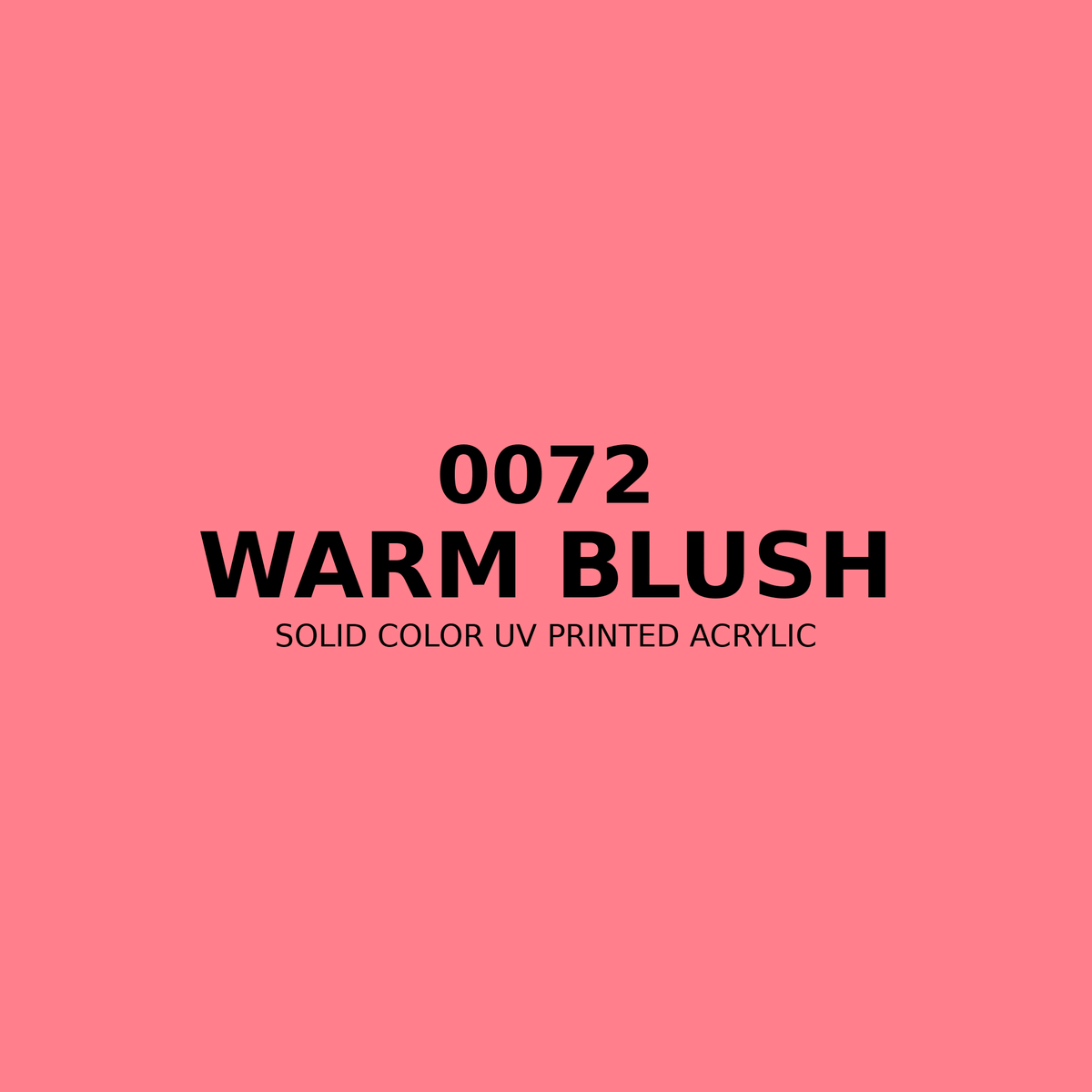 0072 | Warm Blush | Solid Color UV Printed Acrylic - Solid Color UV Printed Acrylic