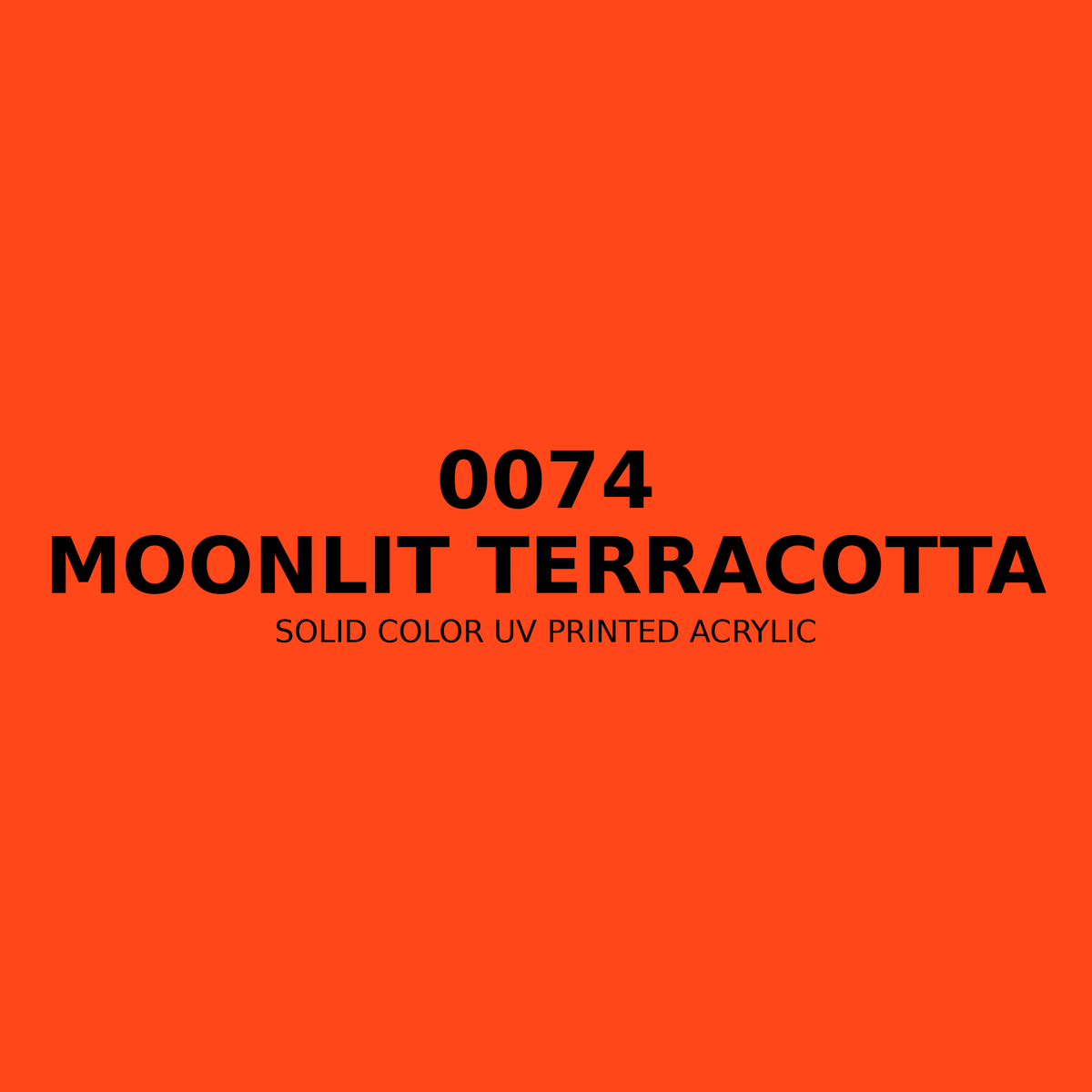 0074 | Moonlit Terracotta | Solid Color UV Printed Acrylic - Solid Color UV Printed Acrylic