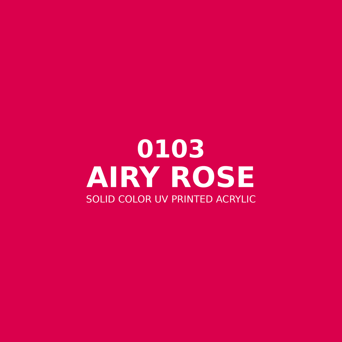 0103 | Airy Rose | Solid Color UV Printed Acrylic - Solid Color UV Printed Acrylic