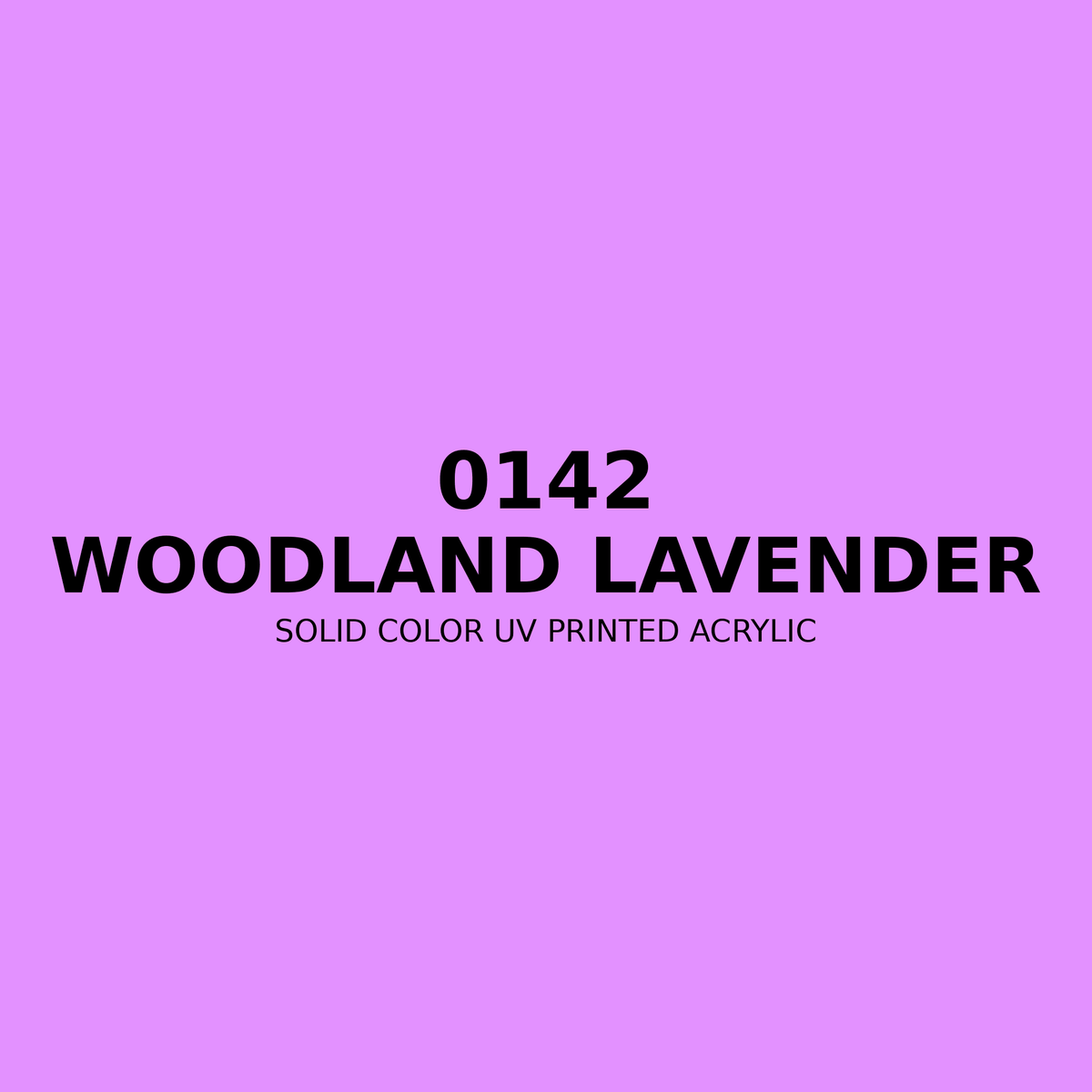 0142 | Woodland Lavender | Solid Color UV Printed Acrylic - Solid Color UV Printed Acrylic