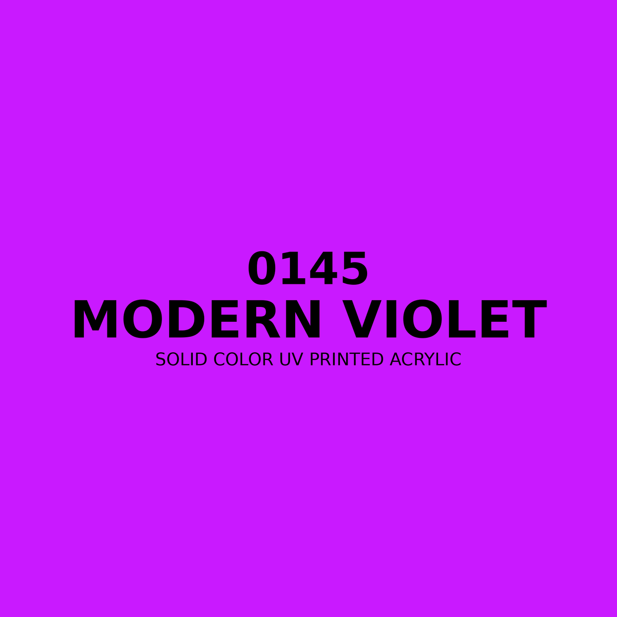 0145 | Modern Violet | Solid Color UV Printed Acrylic - Solid Color UV Printed Acrylic